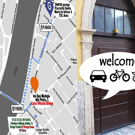 Bed and Breakfast Casa Vittoria Bridge Verona Exterior foto